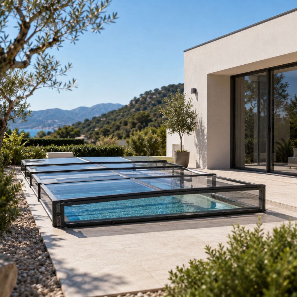 Cobertores de piscina a medida